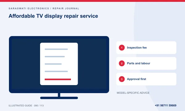 Illustrated guide: affordable TV display repair service