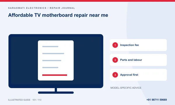 Illustrated guide: affordable TV motherboard repair near me