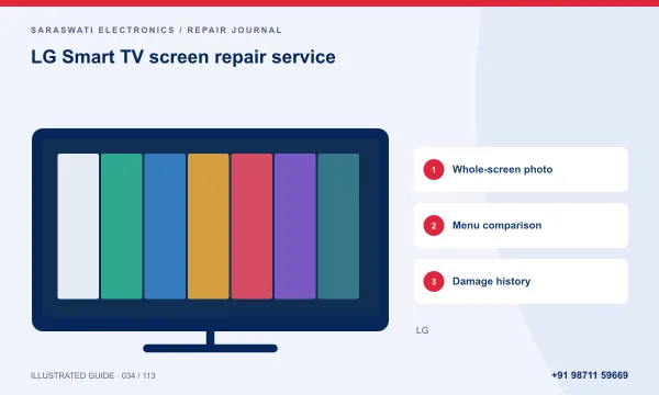 Illustrated guide: LG Smart TV screen repair service