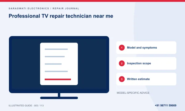 Illustrated guide: professional TV repair technician near me