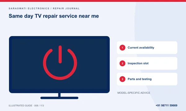 Illustrated guide: same day TV repair service near me