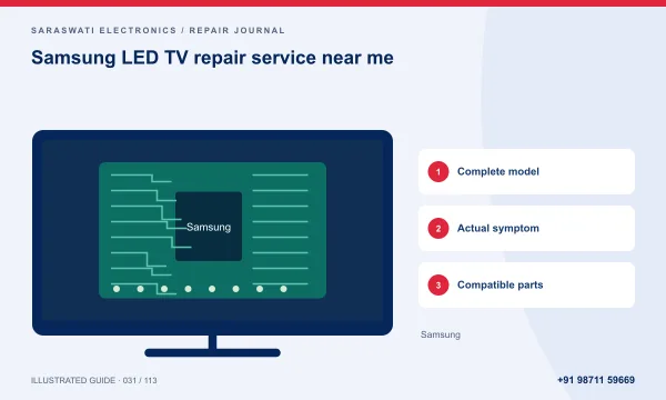 Illustrated guide: Samsung LED TV repair service near me