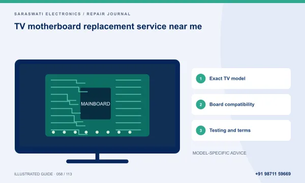 Illustrated guide: TV motherboard replacement service near me