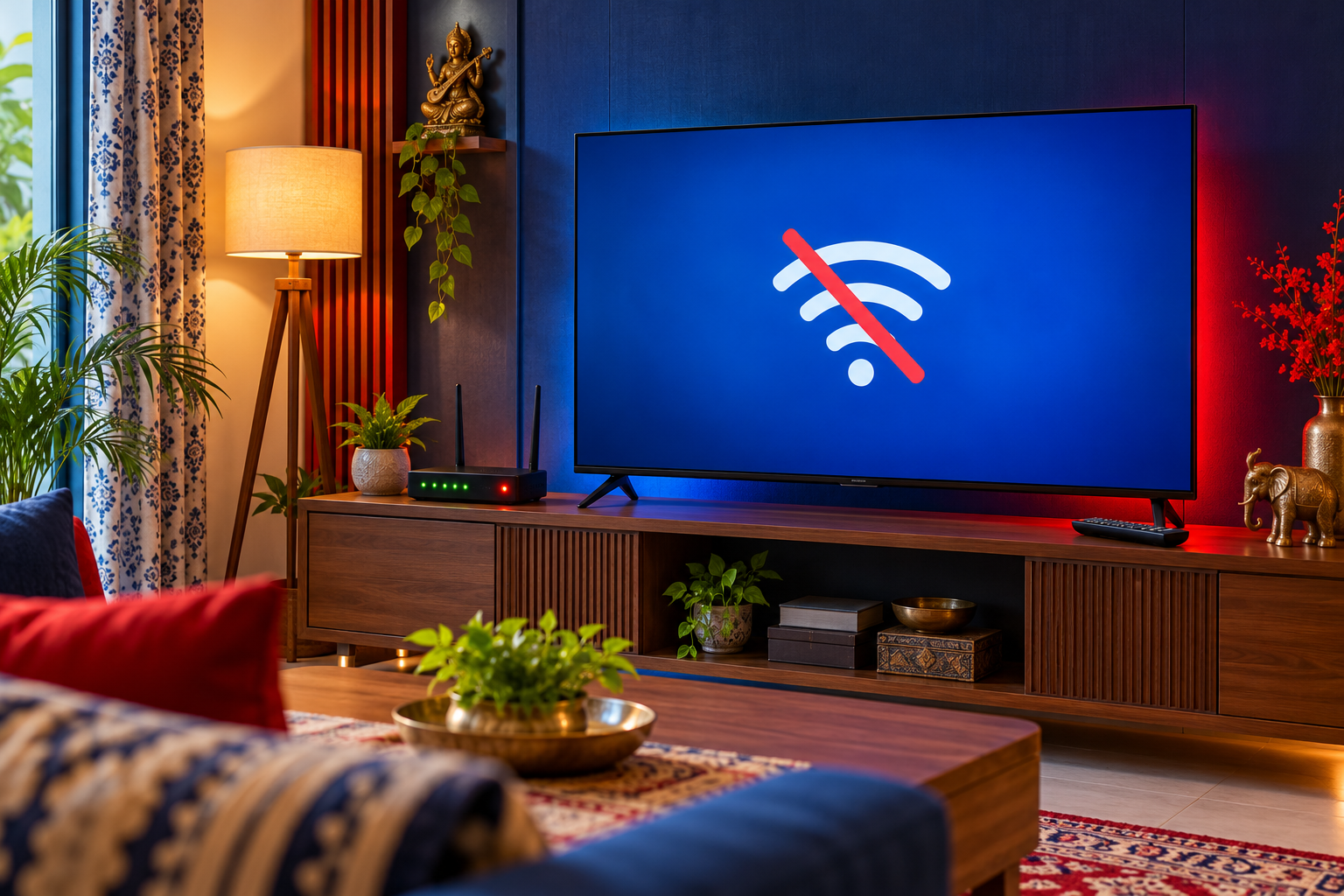 Illustrative TV smart tv & connectivity repair scene